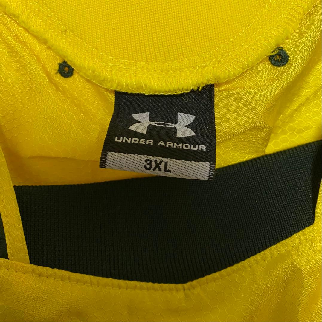新品　UNDER ARMOUR ピステ セットアップ　イエロー/グリーン　3XL