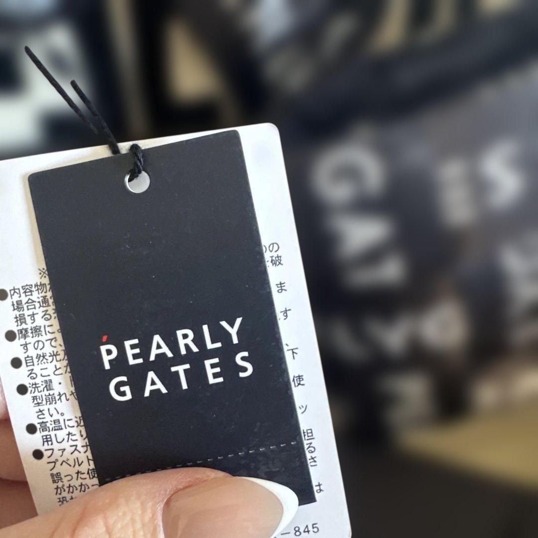新品タグ付きPEARLY GATES ネイビー ショルダーバッグ