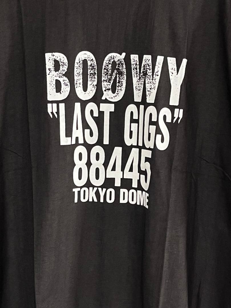 BOOWY TシャツLAST GIGS 88445 TOKYO DOME 未使用