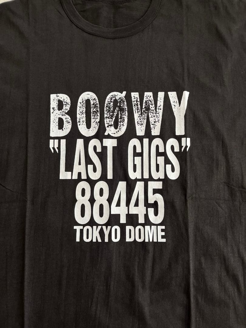 BOOWY TシャツLAST GIGS 88445 TOKYO DOME 未使用